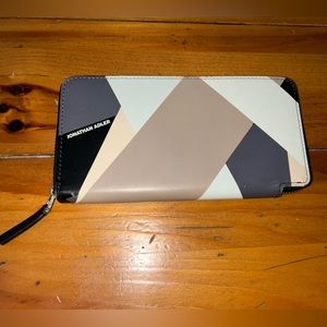 Jonathan Adler Geometric Print Zippered Closure Wallet
